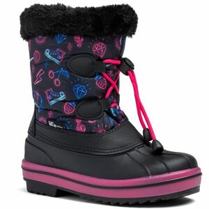 Dívčí vysoké zimní boty WOJTYLKO-Amalebra black obraz