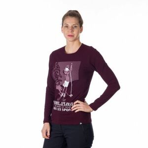 Dámské turistické triko s dlouhým rukávem NORTHFINDER-FAYE-643-winemelange obraz