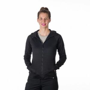 Dámská turistická mikina se zipem NORTHFINDER-PAULINE-274-blackmelange obraz