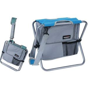 Progarden Kempingová skládací stolička s chladící taškou modrošedá obraz