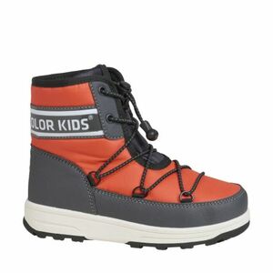 Dětské vysoké zimní boty COLOR KIDS-Boots W. String, orange obraz