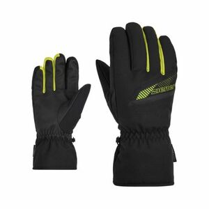 Pánské lyžařské rukavice ZIENER-GORDAN-801079-12490-black lime obraz