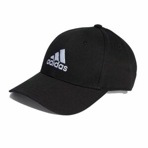 Dětská kšiltovka ADIDAS-BBALL CAP COT BLACK/WHITE Kids obraz