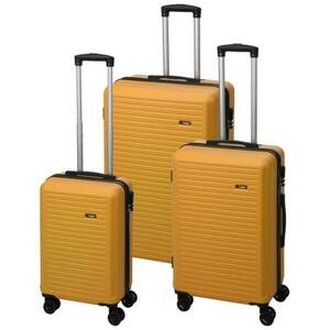 Proworld Cestovní kufr na kolečkách sada 3 ks 50/60/70cm žlutá obraz