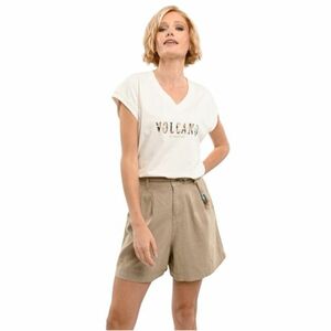 Dámské kraťasy VOLCANO-P-ALESS-101-BEIGE obraz