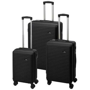 Proworld Sada cestovních kufrů 3 ks 50 / 60 / 70cm černá obraz