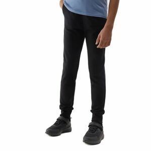 Dívčí tepláky 4F JUNIOR-TROUSERS-4FJWSS24TTROF587-20S-DEEP BLACK obraz