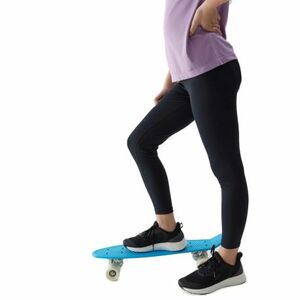 Dívčí legíny 4F JUNIOR-TIGHTS FNK-4FJWSS24TFTIF223-20S-DEEP BLACK obraz