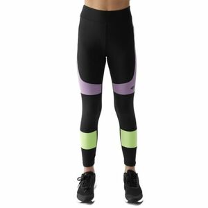 Dívčí legíny 4F JUNIOR-TIGHTS FNK-4FJWSS24TFTIF221-20S-DEEP BLACK obraz