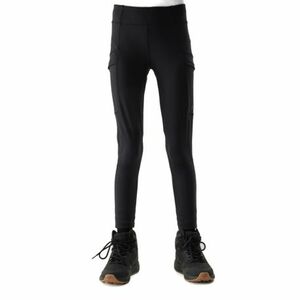 Dívčí turistické legíny 4F JUNIOR-TROUSERS FNK-4FJWSS24TFTRF493-21S-BLACK obraz