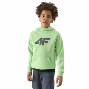 Chlapecká mikina se zipem 4F JUNIOR-SWEATSHIRT-4FJWSS24TSWSM0925-42S-LIGHT GREEN obraz
