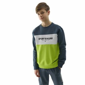 Chlapecká mikina 4F JUNIOR-SWEATSHIRT-4FJWSS24TSWSM0923-72N-LEMON NEON obraz