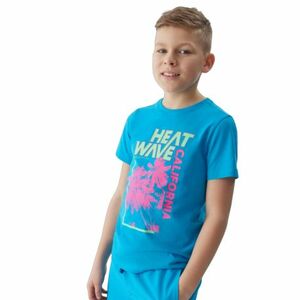 Chlapecké tričko s krátkým rukávem 4F JUNIOR-TSHIRT-4FJWSS24TTSHM1137-33S-BLUE obraz