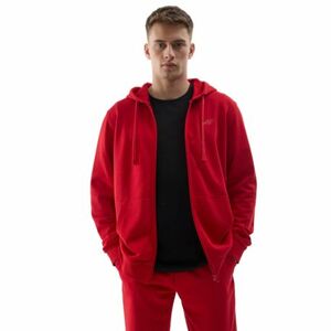 Pánská mikina se zipem 4F-SWEATSHIRT-4FWSS24TSWSM0951-61S-DARK RED obraz