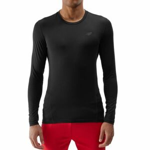 Pánské tréninkové tričko s dlouhým rukávem 4F-LONGSLEEVE FNK-WSS24TFLOM183-20S-DEEP BLACK obraz