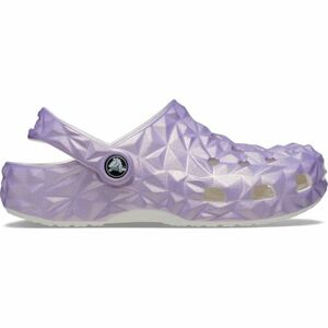Dívčí kroksy (rekreační obuv) CROCS-Classic Iridescent Geo CGK white obraz