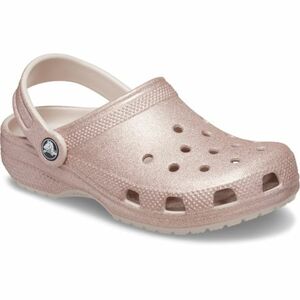 Dívčí kroksy (rekreační obuv) CROCS-Classic Glitter Clog K quartz glitter obraz