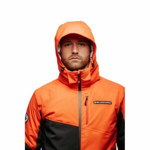 Pánská lyžařská bunda s kapucí BLIZZARD-Ski Jacket Berwang, cherry red/black obraz