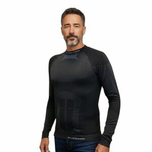 Pánské termo triko s dlouhým rukávem BLIZZARD-Essential mens long sleeve, anthracite obraz