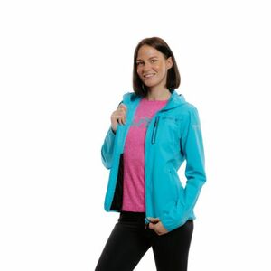 Dámská turistická bunda EVERETT-LightSoftshell W blue obraz