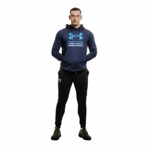 Pánská mikina s kapucí UNDER ARMOUR-UA Rival Terry Graphic Hood-BLU obraz