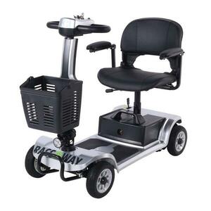 RACCEWAY Elektrický čtyřkolový vozík Split stříbrný - 250 w obraz