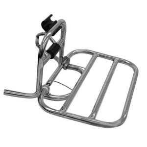 RACCEWAY Přední nosič k elektroskútru Century chromový - Stříbrná obraz