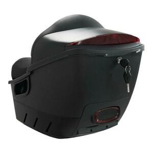 RACCEWAY Zadní kufr se sedlem a nosičem k elektroskútru Pařez černý - Černá obraz