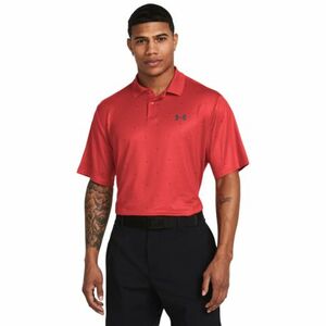 Pánské golfové polo triko s krátkým rukávem UNDER ARMOUR-UA Perf 3.0 Printed Polo-RED obraz