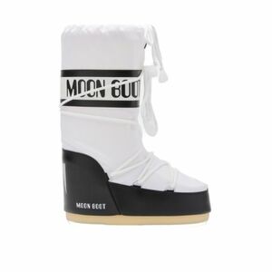 Dámské vysoké zimní boty MOON BOOT-MB ICON NYLON-NA02 BLACK/WHITE obraz