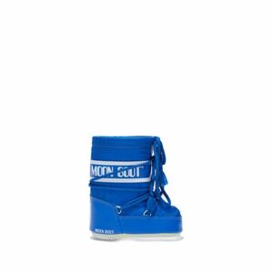 Juniorské vysoké zimní boty MOON BOOT-MB ICON MINI NYLON-JR-F002 ELECTRIC BLUE obraz