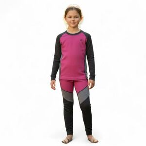 Dívčí termoprádlo vrchní a spodní díl COLOR KIDS-Ski Underwear - Colorblock-741845.5381-Pink Glo obraz