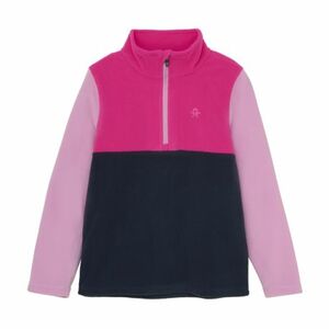 Dívčí lyžařská flísová mikina COLOR KIDS-Fleece Pulli - Colorblock-741841.5381-Pink Glo obraz