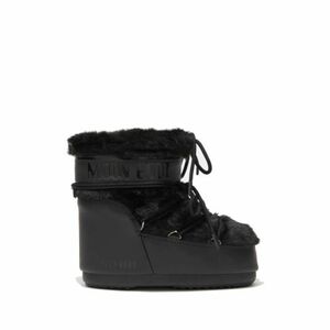 Dámské nízké zimní boty MOON BOOT-MB ICON LOW FAUX FUR-N001 BLACK obraz