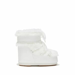 Dámské nízké zimní boty MOON BOOT-MB ICON LOW FAUX FUR-A002 OPTICAL WHITE obraz