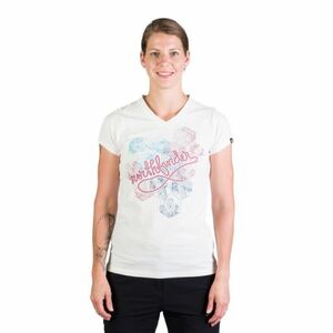 Dámské turistické triko s krátkým rukávem NORTHFINDER-SHERRY-377-white obraz