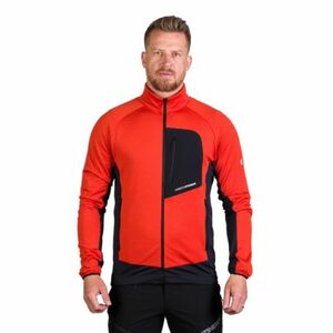 Pánská turistická mikina se zipem NORTHFINDER-KENTON-362-redmelange obraz