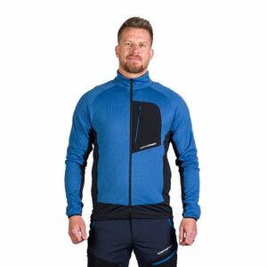 Pánská turistická mikina se zipem NORTHFINDER-KENTON-285-bluemelange obraz