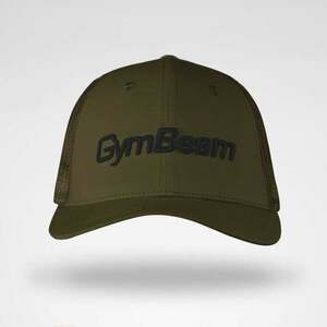 GymBeam Kšiltovka Mesh Panel Cap Military Green obraz