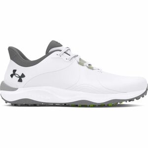 Pánské golfové boty s hroty UNDER ARMOUR-UA Drive Pro SL Wide white/white/metallic gun metal obraz