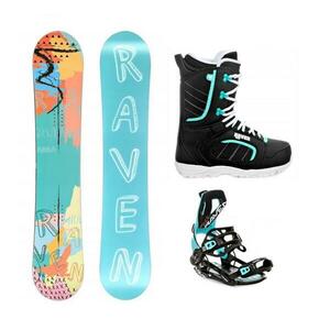 Raven Anna snowboard + Raven Fastec FT360 black/mint vázání + Raven Diva black/mint boty - 150 cm + M (EU 39-42) obraz
