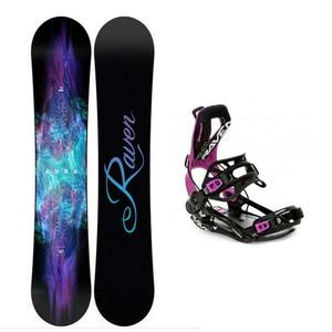 Raven Aura dámský snowboard + Raven FT360 black/fuchsia vázání - 155 cm + M (EU 39-42) obraz