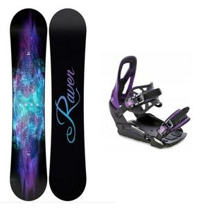 Raven Aura dámský snowboard + Raven S230 Black/violet vázání - 155 cm + S/M (EU 37-42) obraz