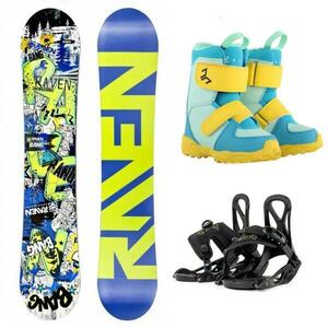 Raven Bang junior mini dětský snowboard + Beany Kido vázání + Beany Joker boty - 135 cm + XXS (EU 25-32) obraz