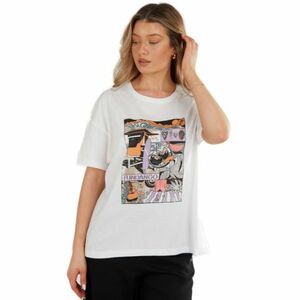 Dámské triko s krátkým rukávem FUNDANGO-Nissa T-shirt-100-white obraz