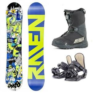 Raven Bang junior mini snowboard + Beany Junior vázání + Beany Avenger BS boty - 135 cm + XS - EU 32-35 obraz