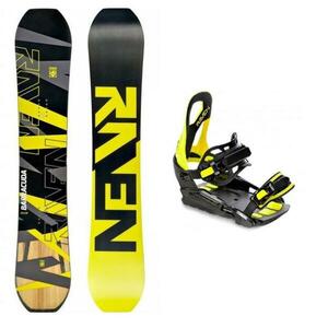 Raven Barracuda Carbon Lime snowboard + Raven S230 lime vázání - 160W cm + M/L (EU 41-47) obraz