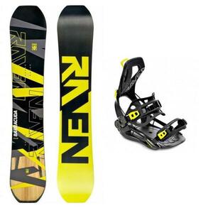 Raven Barracuda Carbon Lime snowboard + Raven FT360 black/lime vázání - 160W cm + XL (EU 43-46) obraz