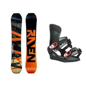 Raven Barracuda Carbon Orange snowboard + Gravity Drift black/red snowboardové vázání - 160W cm + XL (EU 46-48) obraz