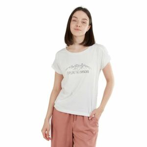 Dámské turistické triko s krátkým rukávem FUNDANGO-Atmos T-shirt-170-stone obraz